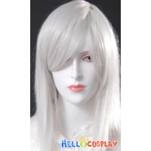 Cosplay White Gray Short Wig