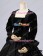 Civil War Victorian Velvet Gown Formal Period Theatrical Black Lolita Dress Costume