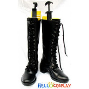 Girl Lolita Black Long Boots