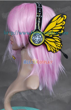 Vocaloid Cosplay  Rin and Len Yellow Butterfly Earphone