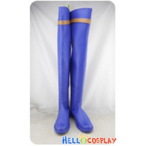 Fire Emblem Cosplay Shoes Florina Blue Long Boots