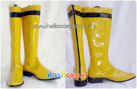 Tokusou Sentai Dekaranger Cosplay Yellow Boots