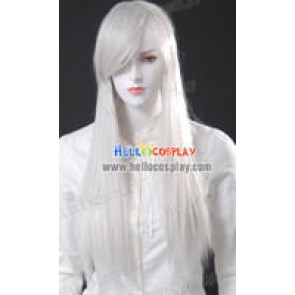 Cosplay White Medium Wig