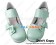 Princess Lolita Shoes Matte Mint Green Wide Ankle Strap Lace Bow