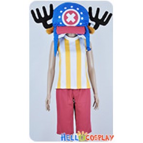 One Piece Cosplay Tony Tony Chopper Yellow Stripes Vest Costume