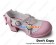 Princess Lolita Shoes Sweet Pink White Lace Crossing Straps Round Buckles