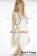 Party Cosplay White Cape Lady Sling Dress Uniform Costume