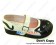 White Single Strap Black Cartoon Cat Blocking Lolita Shoes