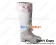 Princess Lolita Long Boots White Pink Lace Heart Ruffle Chunky Heart Shaped Shoelace