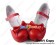 Lolita Shoes Red Matte White Lace Chunky Single Strap Sweet Bow