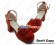 Red Alice Flower Ankle Strap Chunky Sweet Lolita Shoes