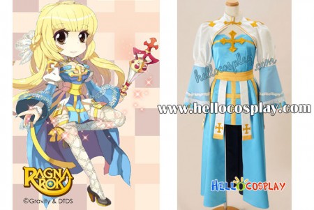 Ragnarok Online Cosplay Arch Bishop Blue Dress