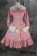 Gothic Lolita Cosplay Pink Jacket Dress Costume