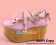 Pink Scalloped Trim Crossing Straps Platform Sweet Lolita Shoes