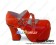 Red Three Instep Strap Chunky Punk Lolita Shoes