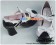 Black White Strawberries Bows Chunky Princess Lolita Shoes