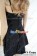 Party Cosplay Black Lady Ball Gown Sling Dress Costume