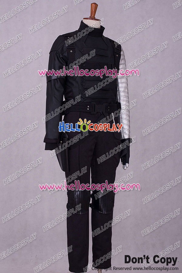 Captain America2 Winter Soldier Bucky Barnes Cosplay Costume Outfit COS Tailored