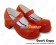 Wine Red Single Ruffle Strap Chunky Princess Lolita Shoes