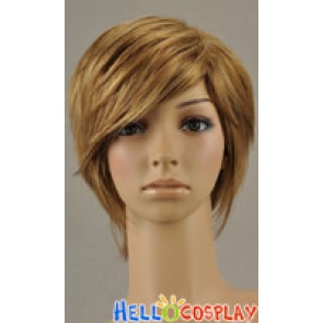 Dark Gold Cosplay Short Wig Layered