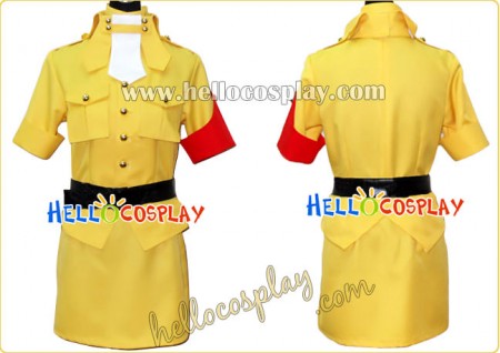 Hellsing Cosplay Seras Victoria Yellow Costume
