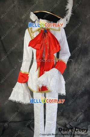Axis Powers Hetalia APH Cosplay Hungary White Uniform Costume