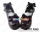 Sweet Lolita Shoes Chunky Brown Ankle Strap Bows White Lace Heart Shaped Buckle