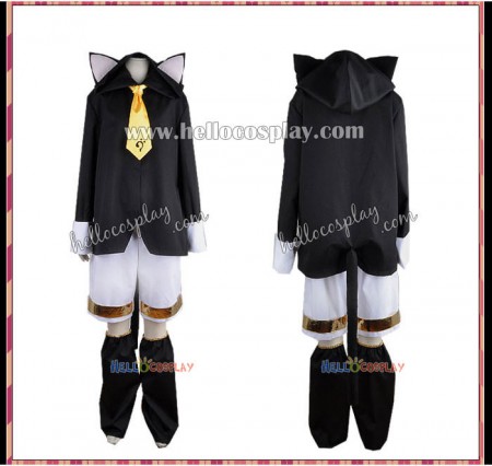 Vocaloid 2 Cosplay Kagamine Rin Halloween Black Costume