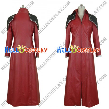 Final Fantasy Genesis Cosplay Costume Red Overcoat
