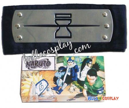 Naruto Cosplay Anti Ninja Sunagakure Black HeadBand