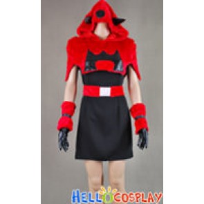 Pokemon Team Magma Gal Cosplay Costume