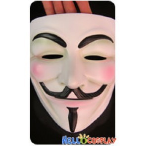 V For Vendetta Cosplay White Mask Halloween Prop