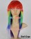 My Little Pony Cosplay Rainbow Multi Color Wig With Tail