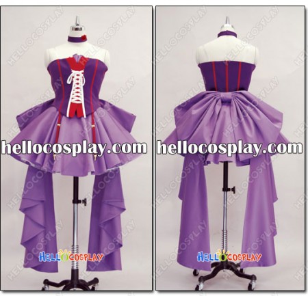 Macross Frontier Cosplay Sheryl Nome Purple Dress