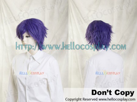 Purple Cosplay Short Layer Wig