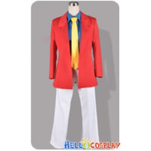 Lupin III The Third 3rd Cosplay Arsène Lupin Costume Red Ver