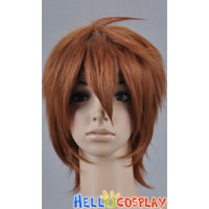 Warm Brown Short Wig Layered Cosplay Wig