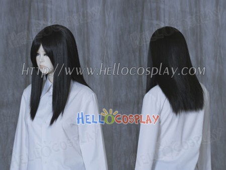 Black 50cm Cosplay Straight Wig