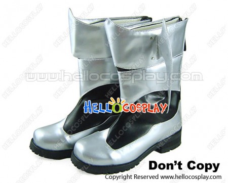 Silver And Black Daily Chunky Punk Lolita Boots