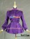 Gothic Lolita Cosplay Victorian Romantic Purple Blouse Ruffle Reenactment Costume