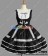 Sweet Lolita Gothic Punk Frill Cute Black Dress
