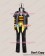 Amnesia Cosplay Toma Costume Black Yellow Stripe Suit