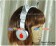 Mondaiji Cosplay You Kasukabe Cat Ears Headset Listening Ver