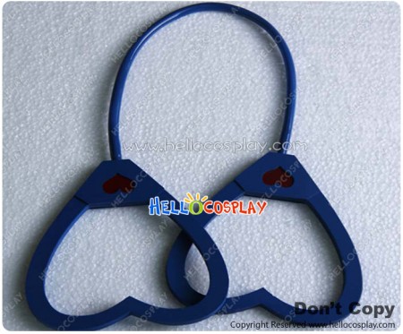 Vocaloid 2 Cosplay Love Philosophy Prop Heart Shaped Handcuffs Dark Blue