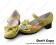 Sweet Lolita Shoes Chunky Milk Yellow Single Strap Round Buckle Lace Bow