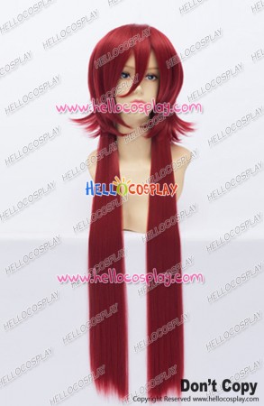 Black Butler Kuroshitsuji Cosplay Grell Sutcliff Wig Long Red