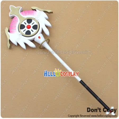 Elsword Cosplay Aisha Angel Magic Wand Hand Staff Stick Weapon