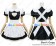 Angel Feather Cosplay Cute Cat Maid Dress Black White