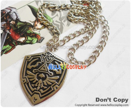 The Legend Of Zelda Cosplay Iceman Shield Necklace Metal Chain