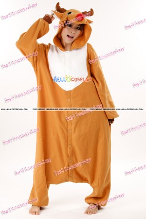 Kigurumi Costumes Reindeer Pajamas